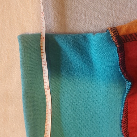 Upcycled Colorful‎ Patchwork Graphic Sz. M Skirt - Picture 7 of 8